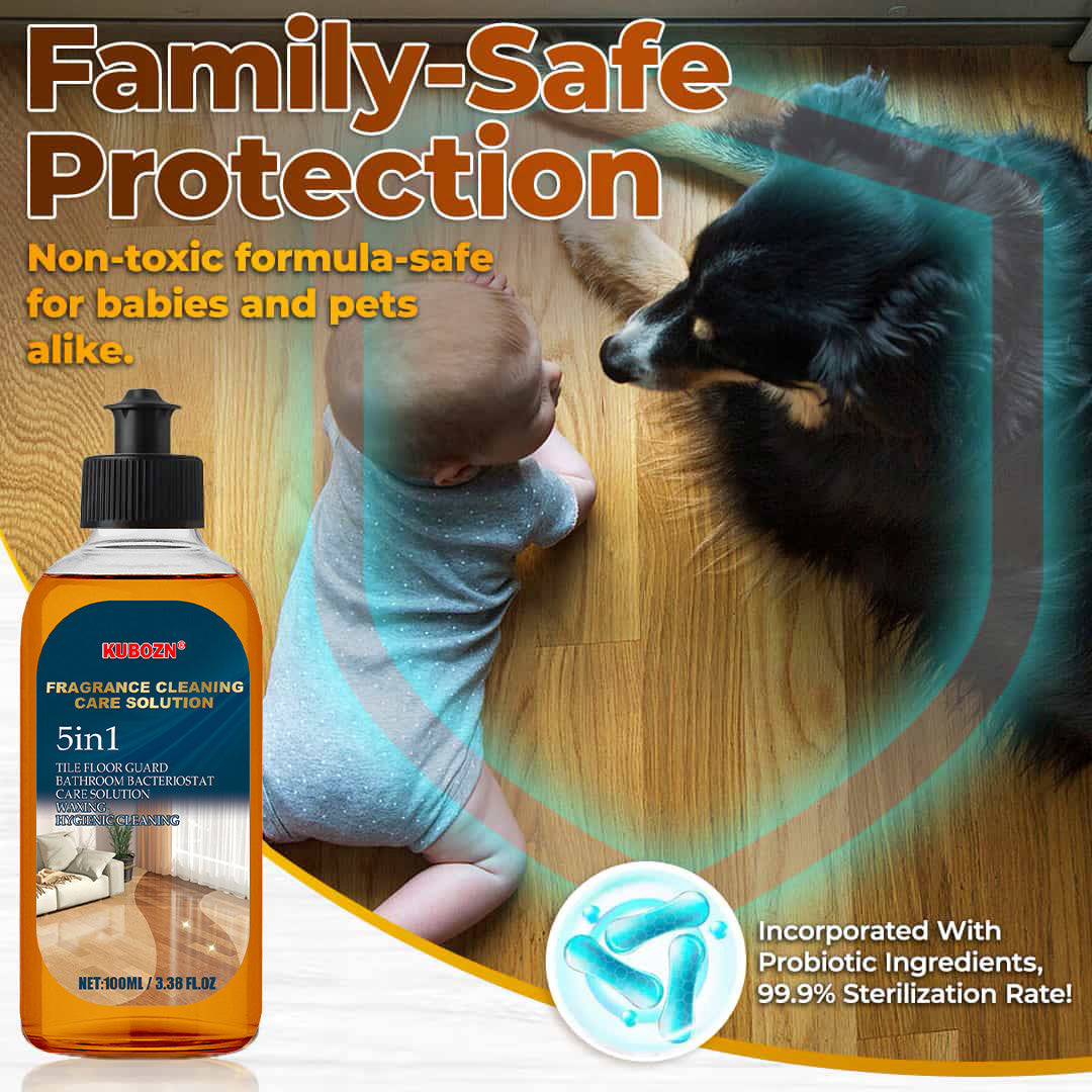 KUBOZN® 5-in-1 Floor Cleaner - Fast-Drying, Antibacterial, and Eco-Friendly Solution