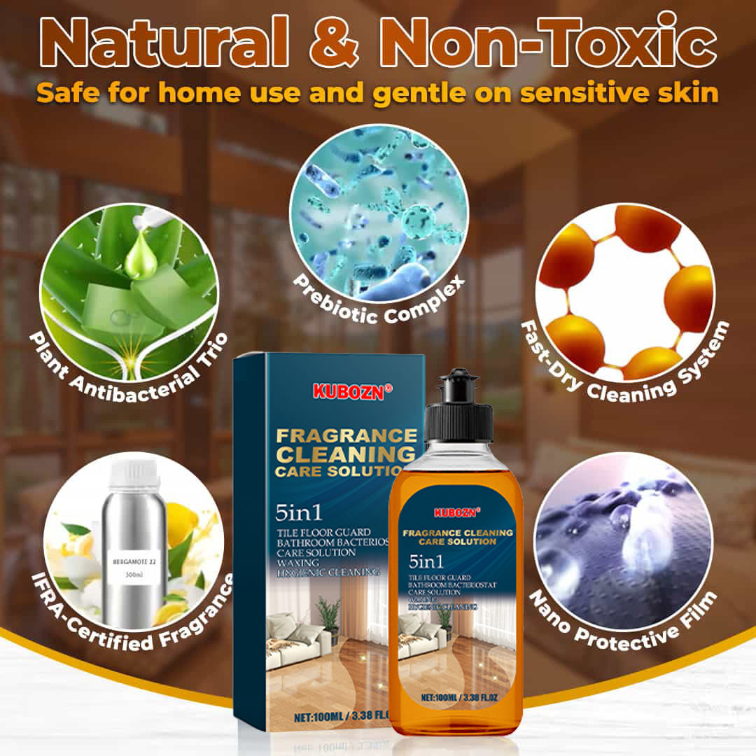 KUBOZN® 5-in-1 Floor Cleaner - Fast-Drying, Antibacterial, and Eco-Friendly Solution