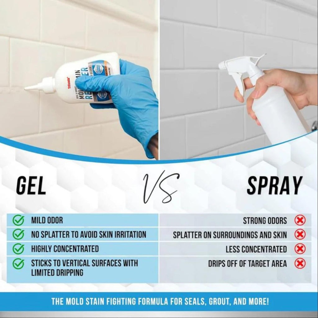 🏠 Trilumia® Mold Removal Gel💦Heavy Duty Formula, Multi-Surface Cleaner & Works on Shower & Tile