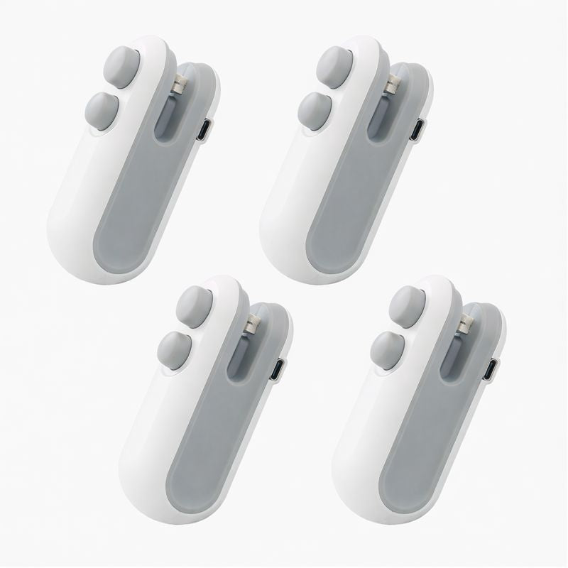 KUBOZN®  2-in-1 Mini Bag Sealer & Cutter | USB Rechargeable Heat Sealer