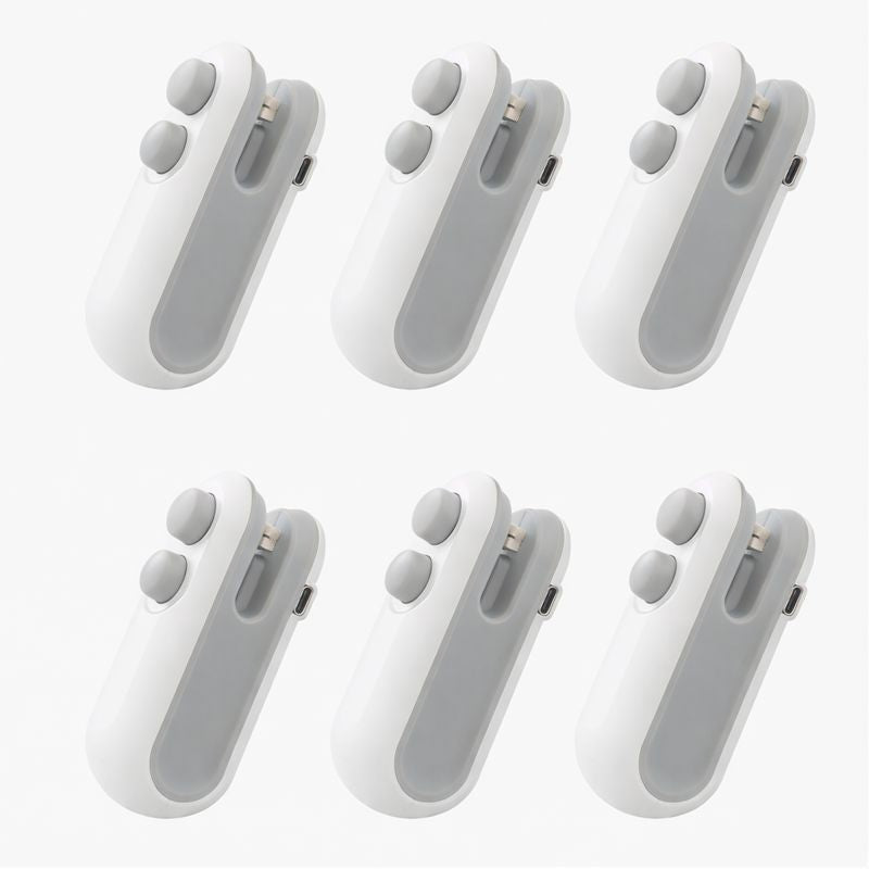 KUBOZN®  2-in-1 Mini Bag Sealer & Cutter | USB Rechargeable Heat Sealer