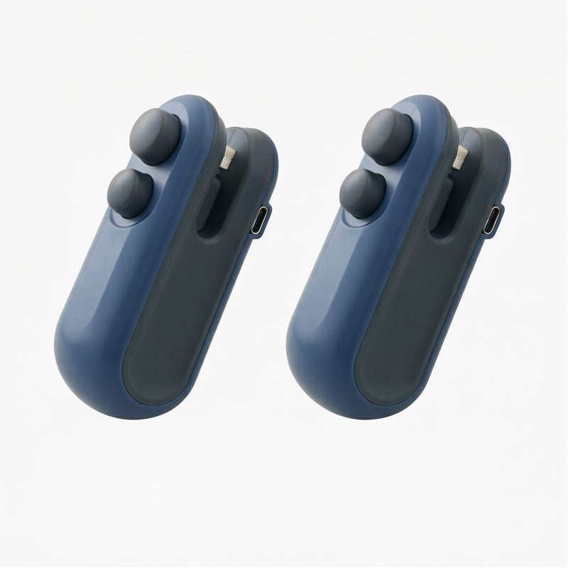 KUBOZN®  2-in-1 Mini Bag Sealer & Cutter | USB Rechargeable Heat Sealer