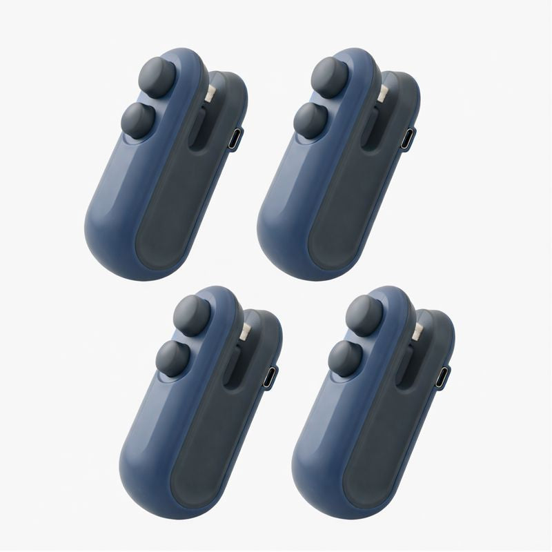 KUBOZN®  2-in-1 Mini Bag Sealer & Cutter | USB Rechargeable Heat Sealer